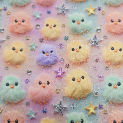 Pastel Furry Chicks Artisan Leatherette