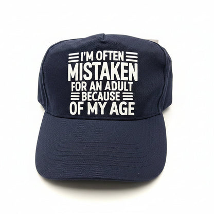 Mistaken for an Adult..... Baseball Cap