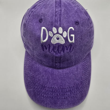 Dog Mum Embroidered Baseball Cap