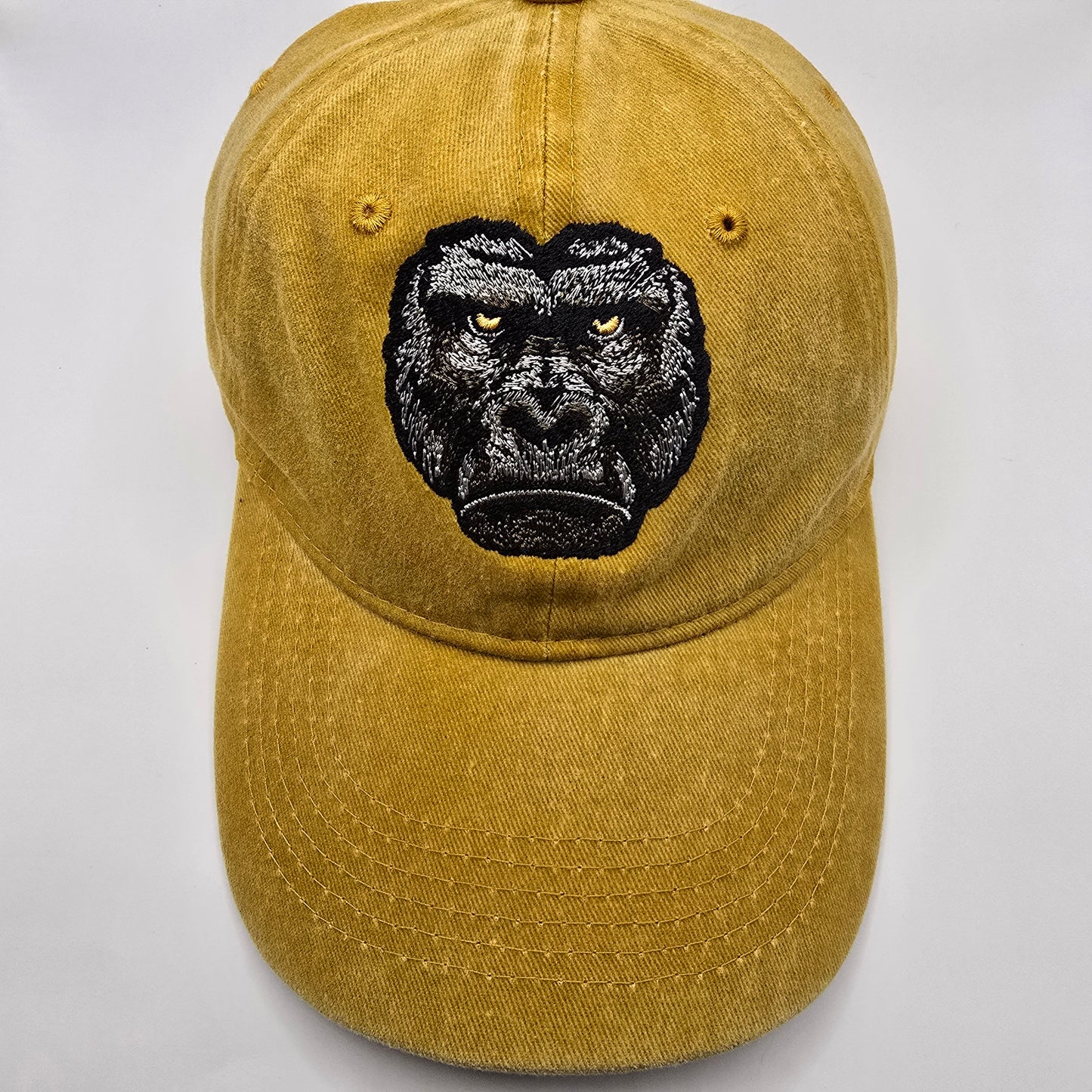 Gorilla Face Embroidered Baseball Cap
