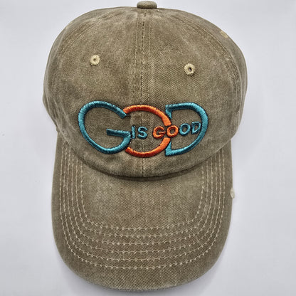 God is Good Puff Embroidered Baseball Cap