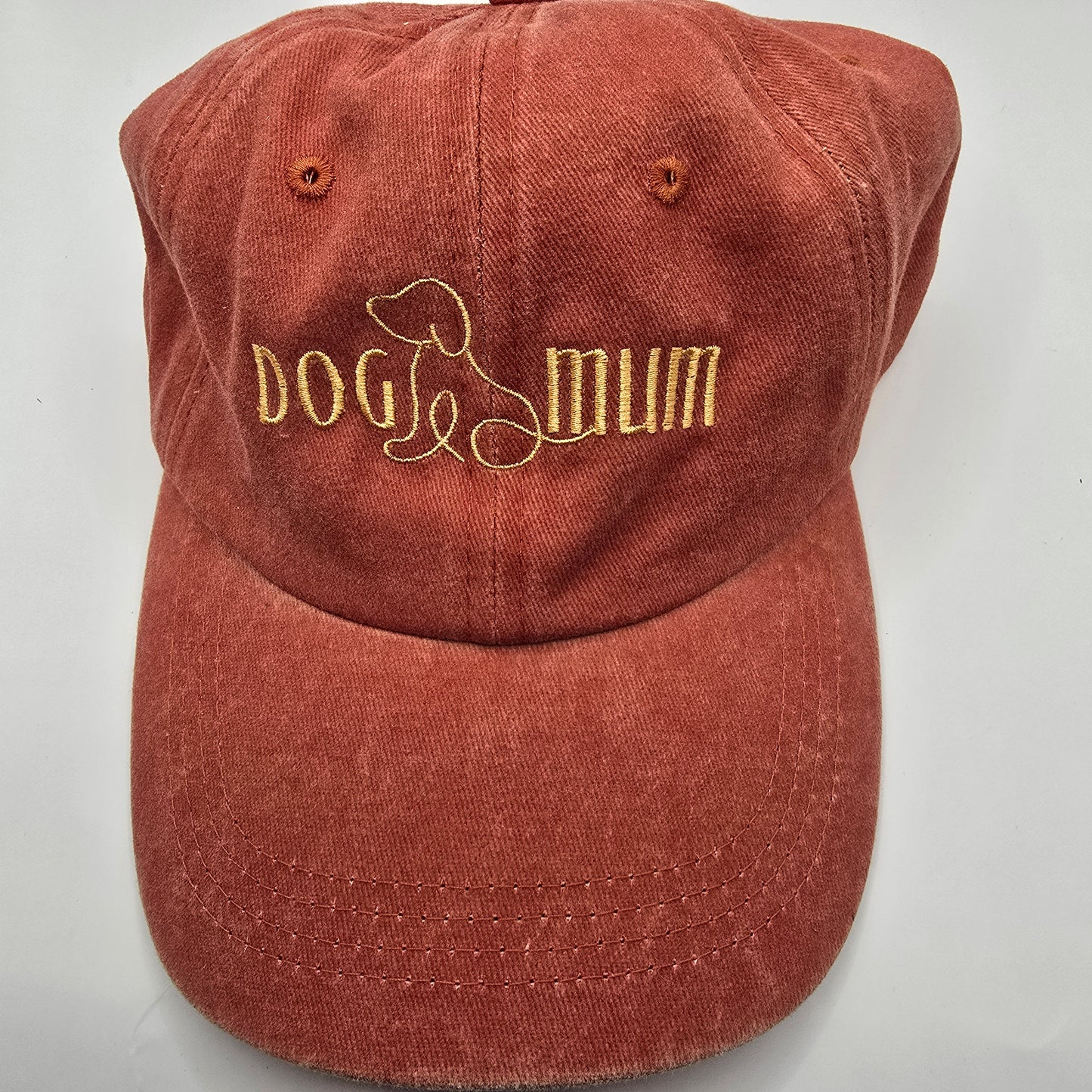 Dog Mum (outline) Embroidered Baseball Cap
