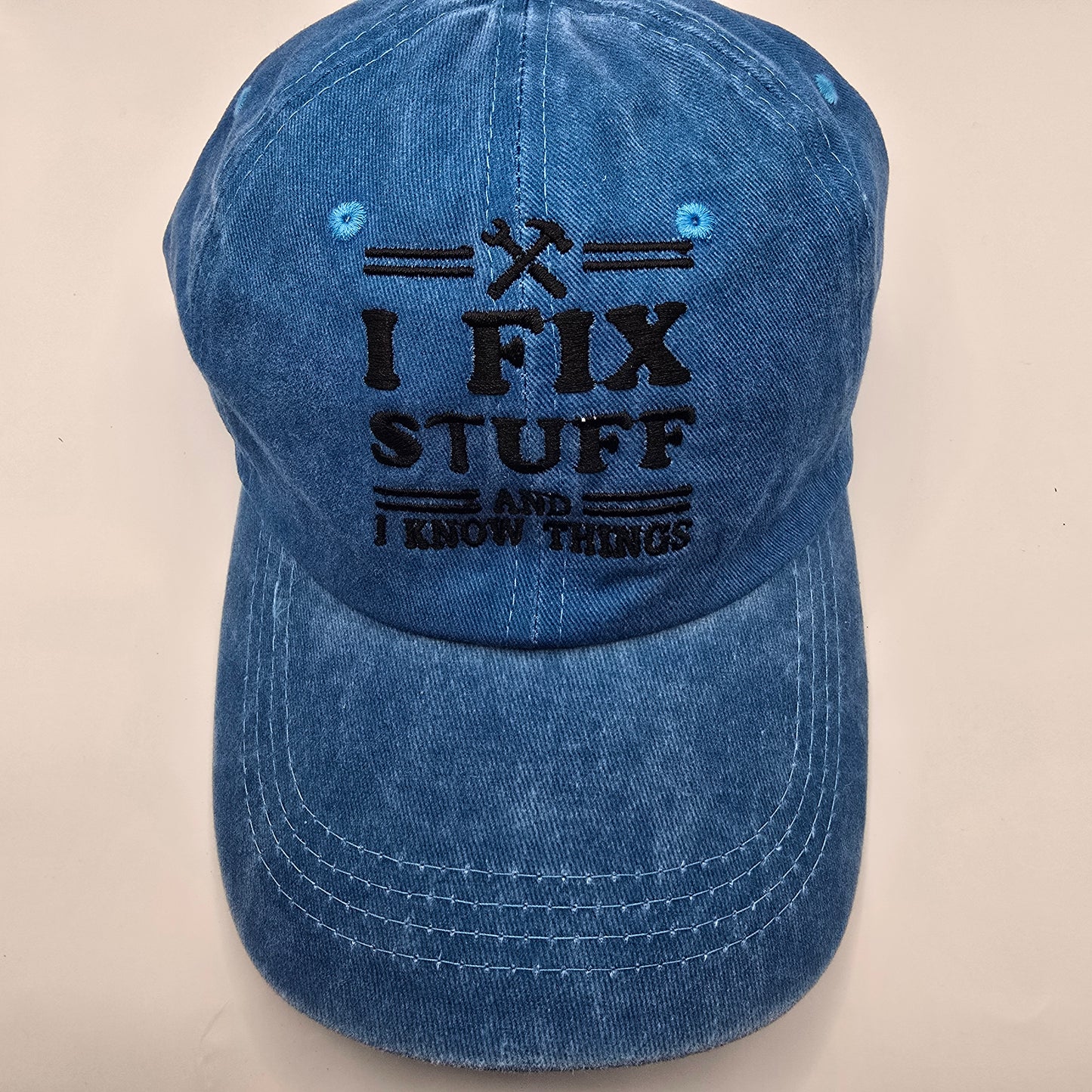 I Fix Stuff Embroidered Baseball Cap