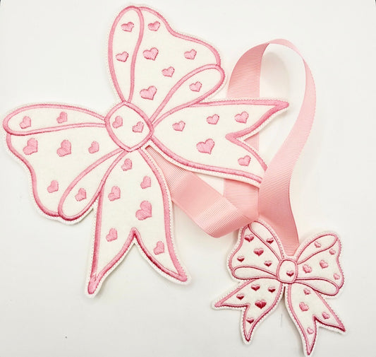 Coquette Heart Bow - Bow Holder