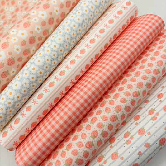 Strawberry Picnic Artisan Leatherette