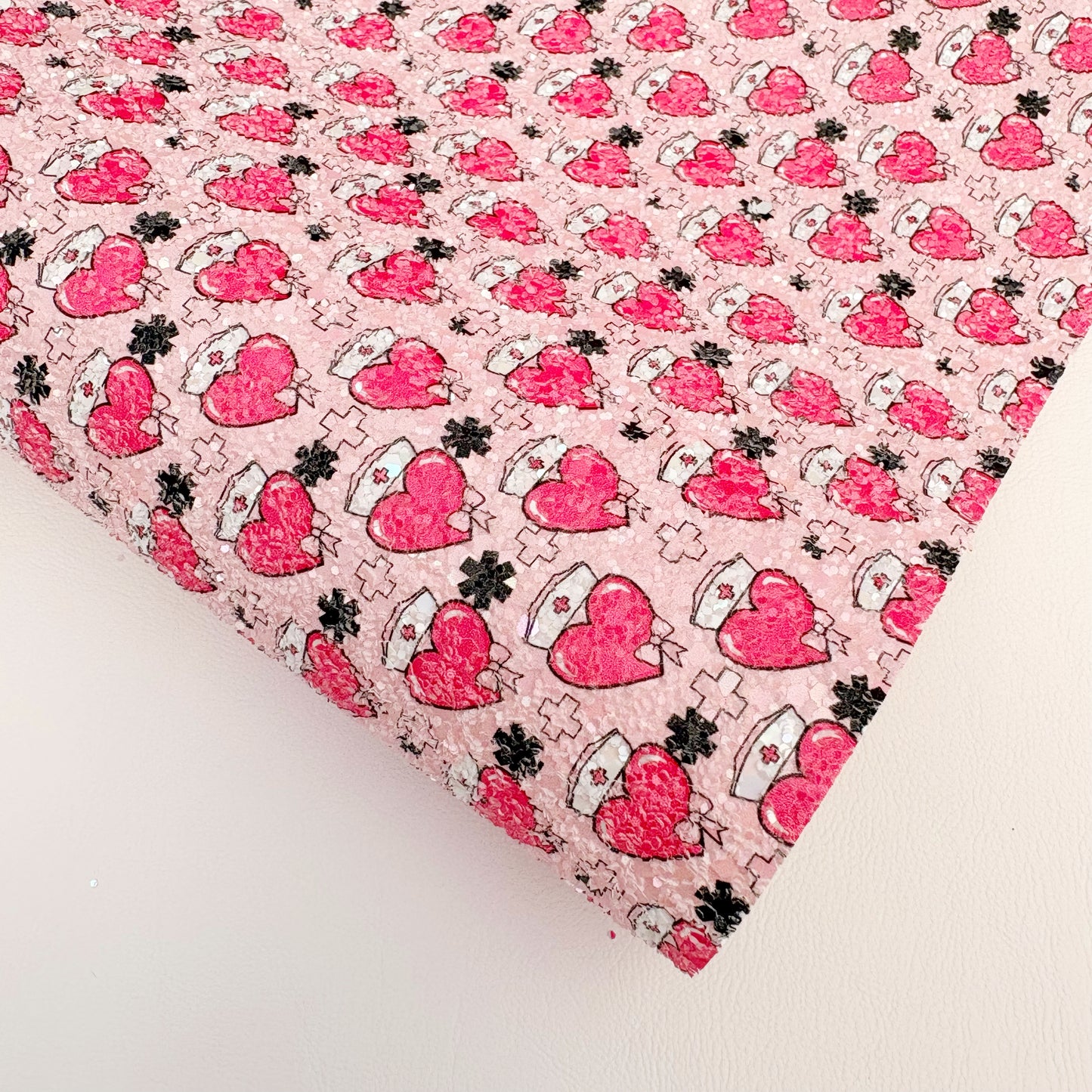 Nurses Hearts Chunky Glitter