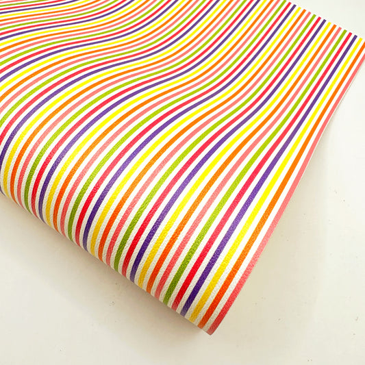 Summer Time Stripe Leatherette