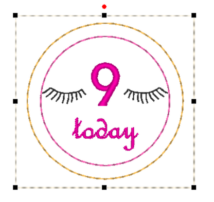 Unicorn Birthday Badge | Digital Embroidery File