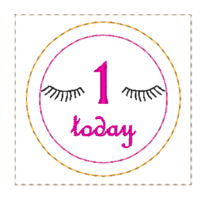 Unicorn Birthday Badge | Digital Embroidery File