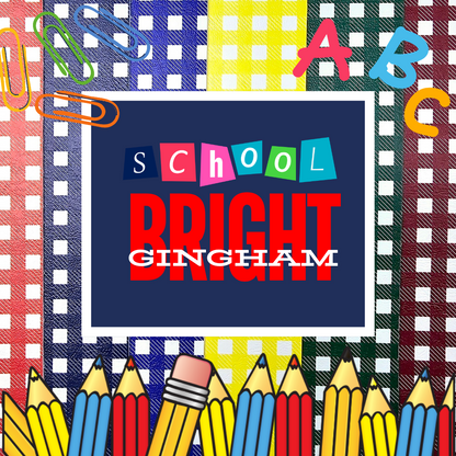 Bright Gingham Artisan Leatherette