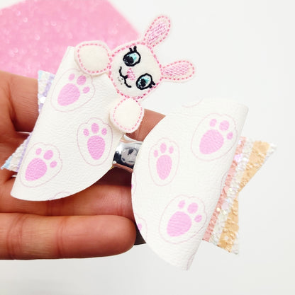 Hair Bow Peekaboo – 3 styles | Bunny bum | Chick | Bunny  | Digital Embroidery File