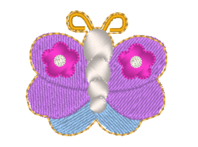 Butterfly feltie 3 sizes - Digital Embroidery File