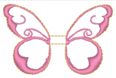 Butterfly Top and Tails  Embroidery File (Multiple sizes) - Digital Embroidery File