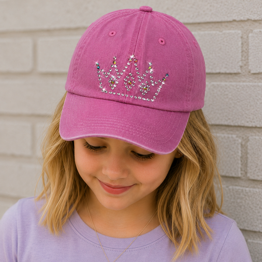 Princess Crown Rhinestone Baseball Cap
