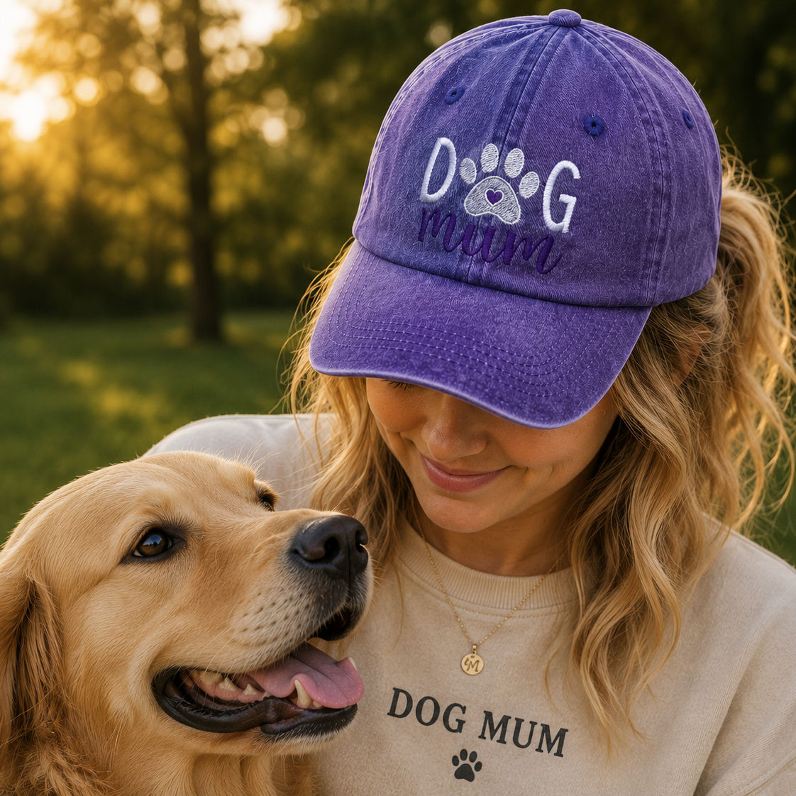 Dog Mum Embroidered Baseball Cap