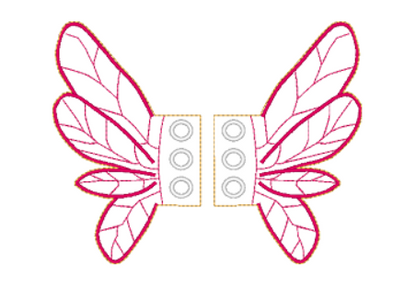 Fairy Shoe Wings | Digital Embroidery File