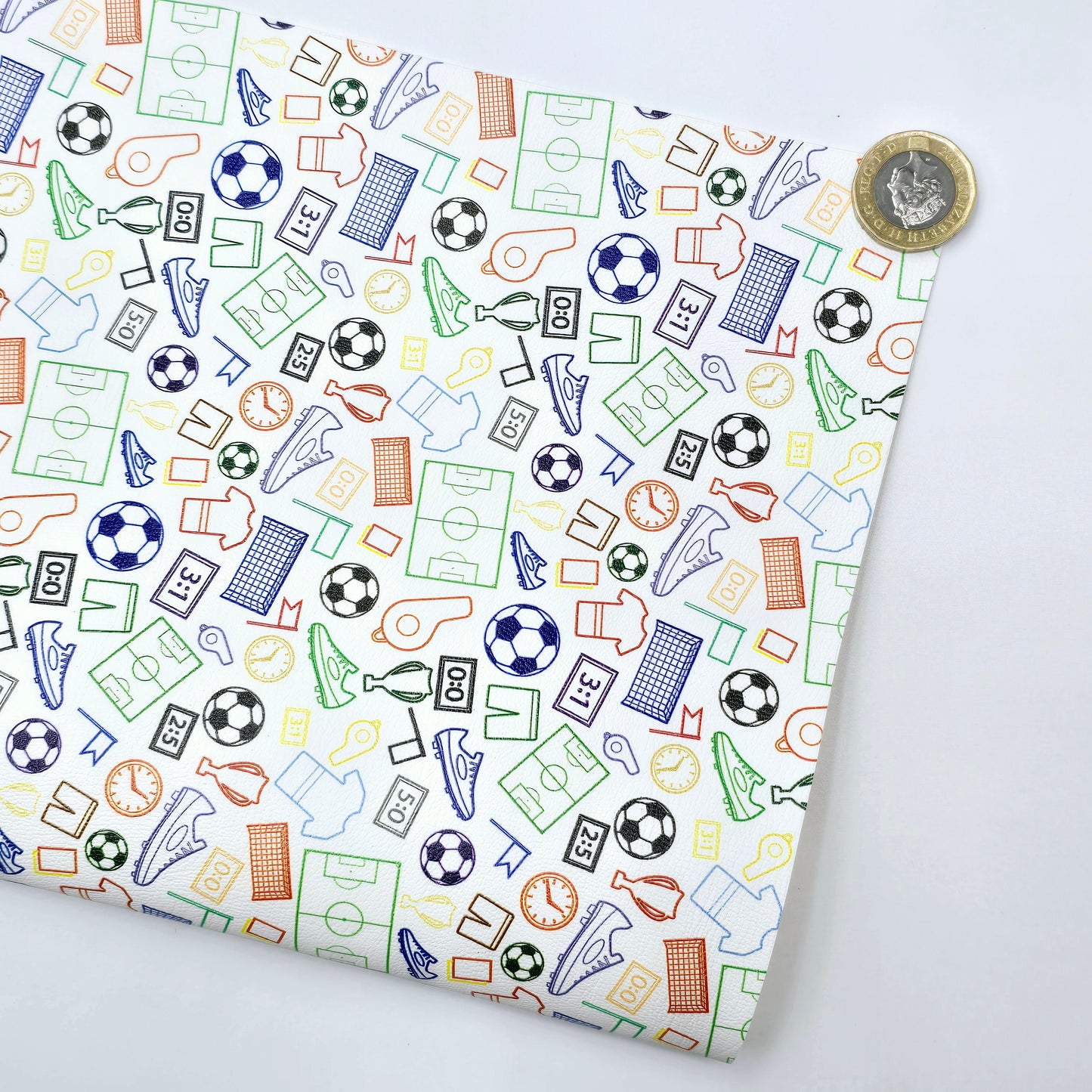 Football Stickers Artisan Leatherette