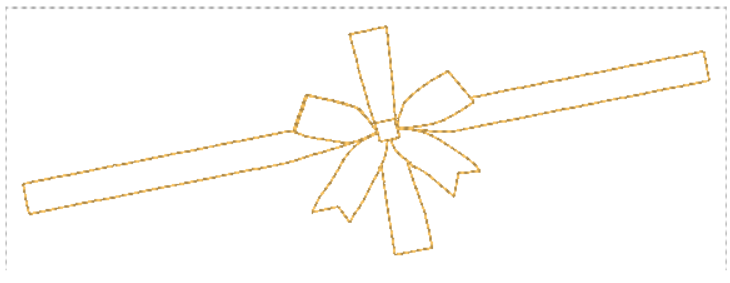 Christmas Gift tag and bow wrap  | Digital Embroidery File