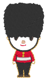 Guard Feltie in 2 sizes  | Digital Embroidery File