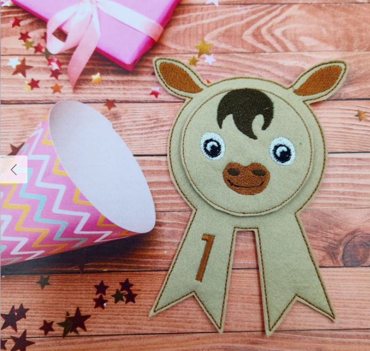 Horse Birthday Badge | Digital Embroidery File