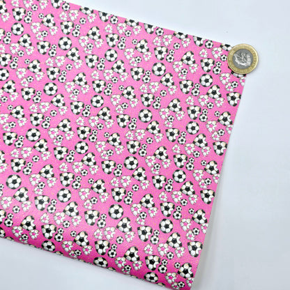 I Heart Football Pink Artisan Leatherette