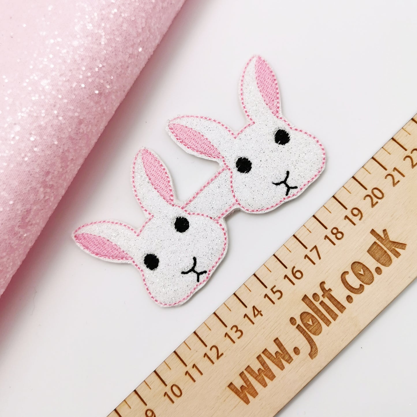 Peek-a-boo Glitter Bunny Tails