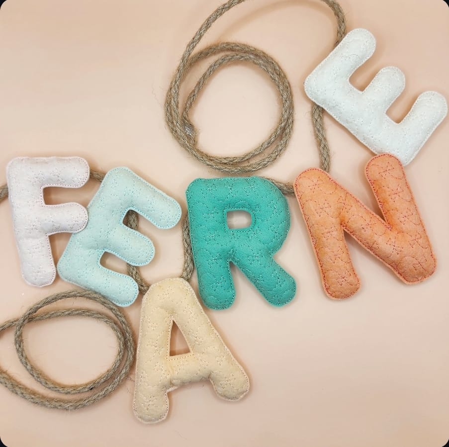 Stuffie Garland Letters or Numbers