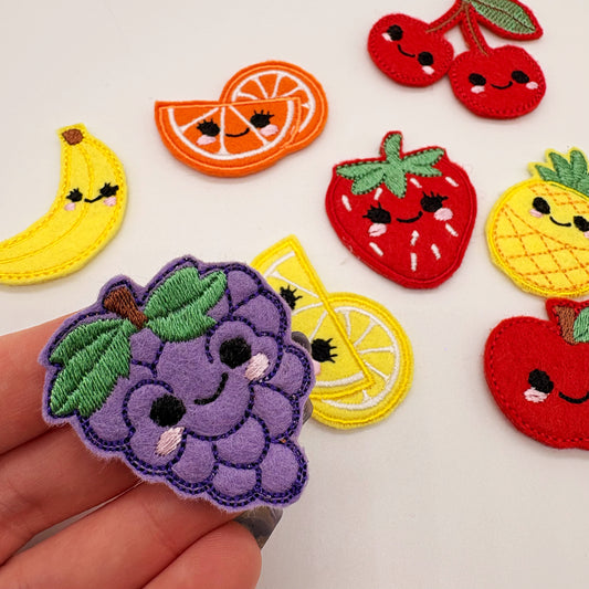 Kawaii Fruit / strip of 3