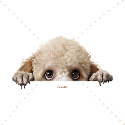 Personalised Peeking Dog | Printed Bow Loops