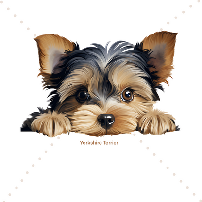 Personalised Peeking Dog | Printed Bow Loops