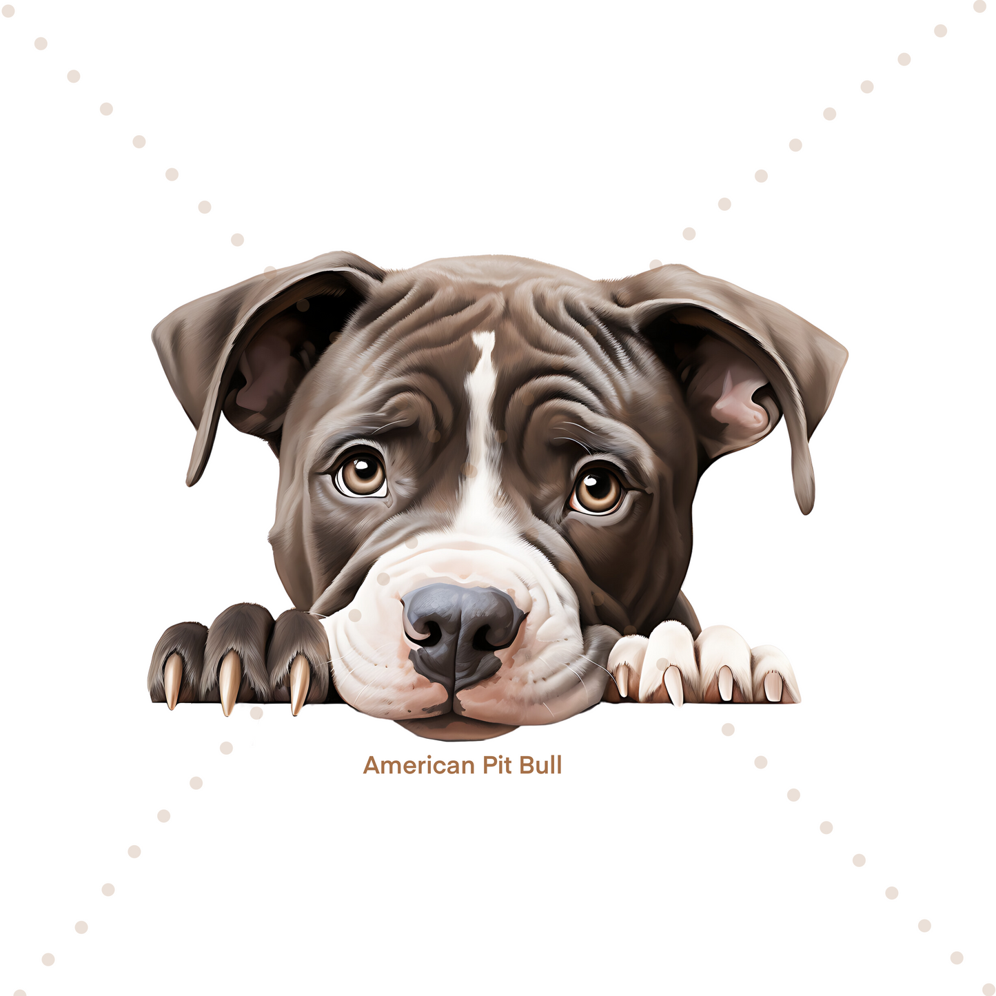 Personalised Peeking Dog | Printed Bow Loops