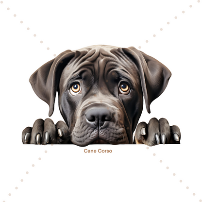 Personalised Peeking Dog | Printed Bow Loops