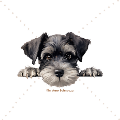 Personalised Peeking Dog | Printed Bow Loops