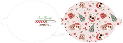 Christmas Loading Leatherette Bow Loops
