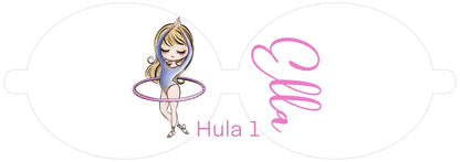 Personalised Gymnastics | Printed Leatherette Bow Loops