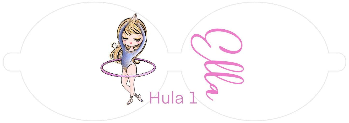 Personalised Gymnastics | Printed Leatherette Bow Loops