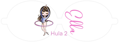 Personalised Gymnastics | Printed Leatherette Bow Loops