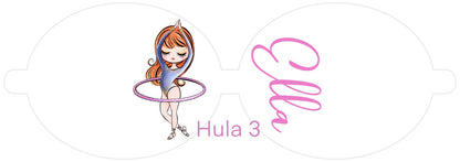 Personalised Gymnastics | Printed Leatherette Bow Loops