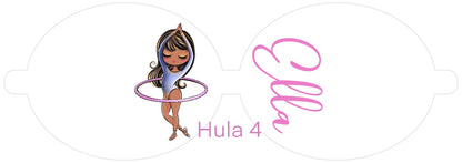 Personalised Gymnastics | Printed Leatherette Bow Loops