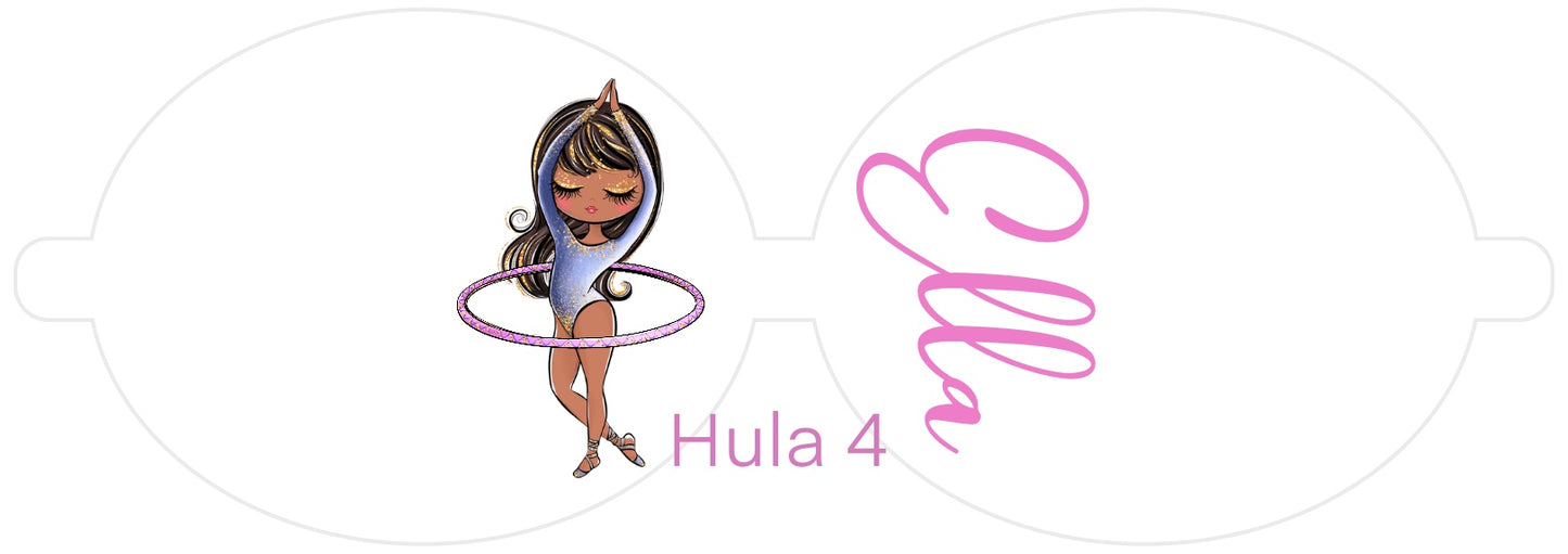 Personalised Gymnastics | Printed Leatherette Bow Loops