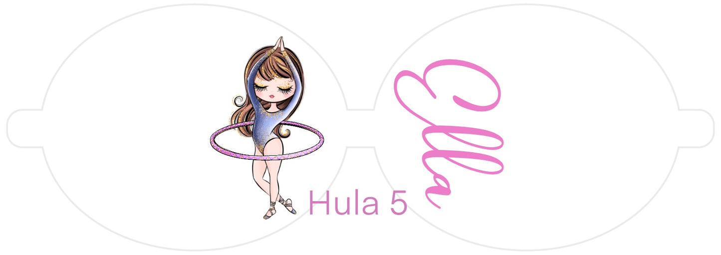 Personalised Gymnastics | Printed Leatherette Bow Loops