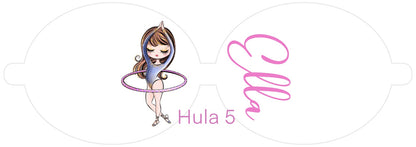 Personalised Gymnastics | Printed Leatherette Bow Loops