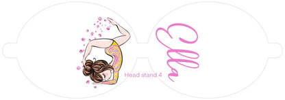 Personalised Gymnastics | Printed Leatherette Bow Loops
