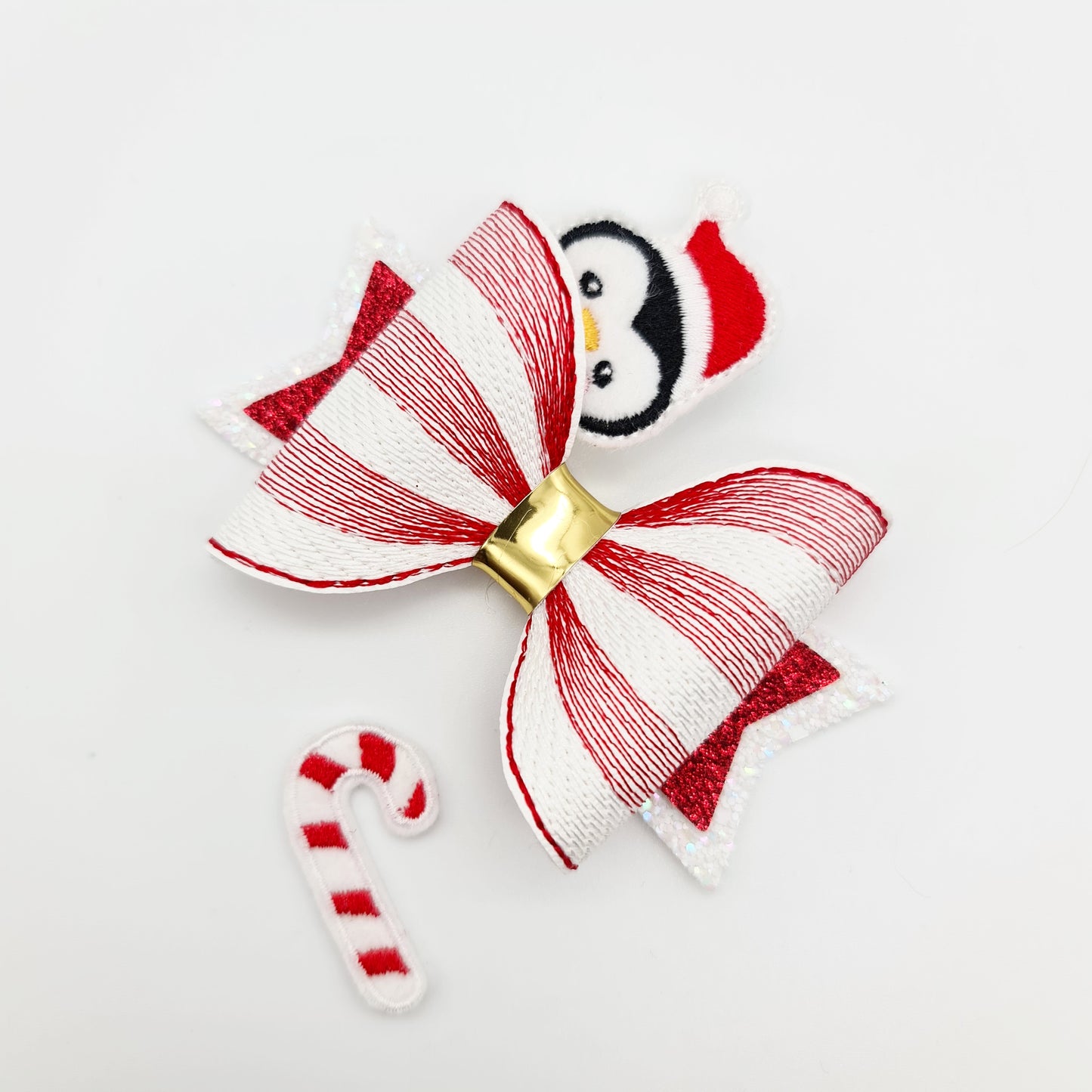 Rainbow of Stitches Embroidered Bows