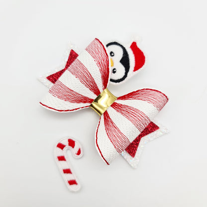 Rainbow of Stitches Embroidered Bows