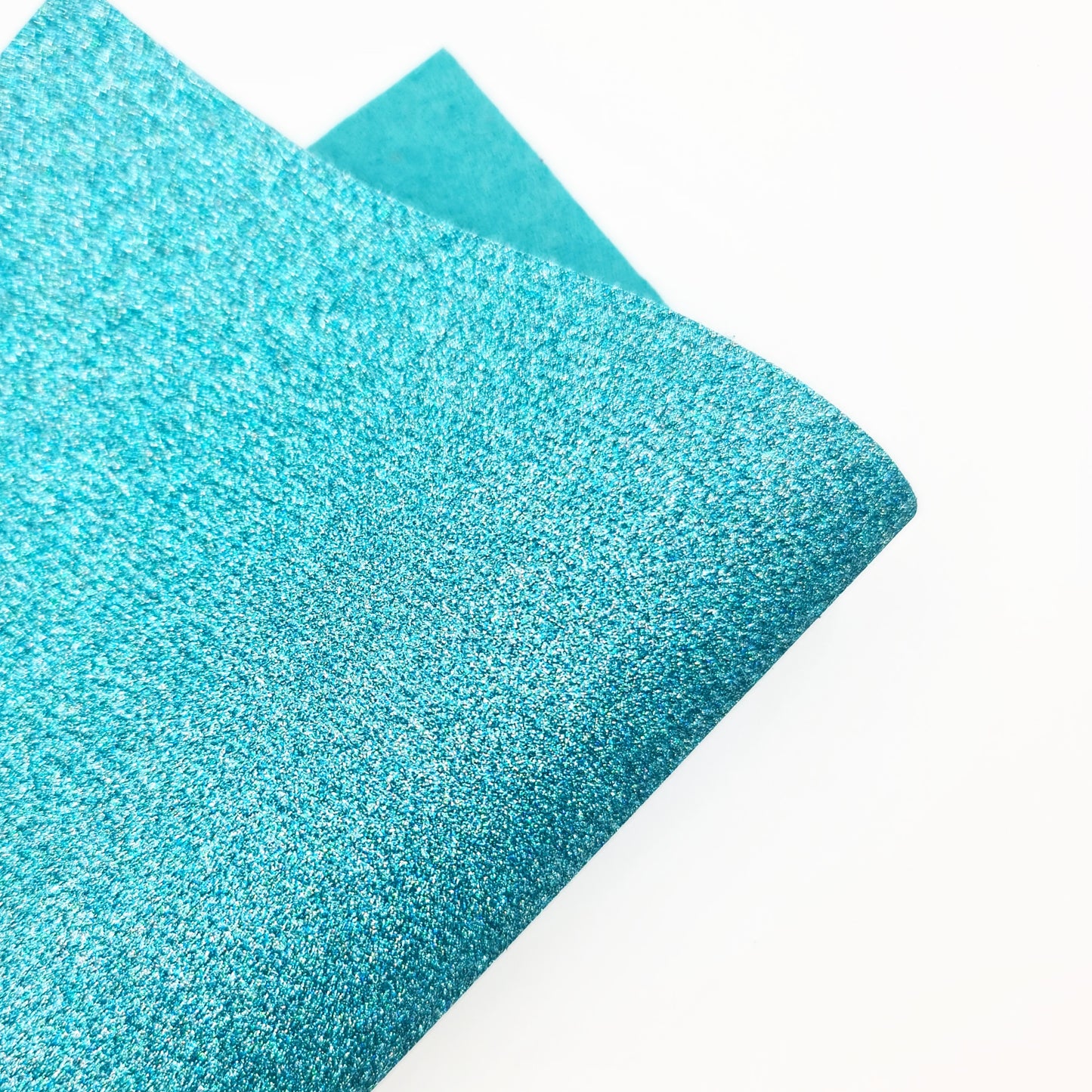 Beach Blue Glitter Felt