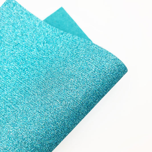 Beach Blue Glitter Felt