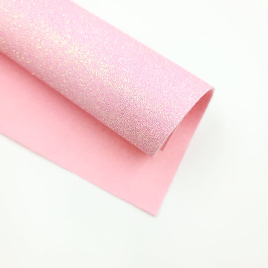 Baby Pink Glitter Felt