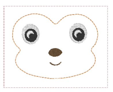 Monkey Birthday Badge | Digital Embroidery File