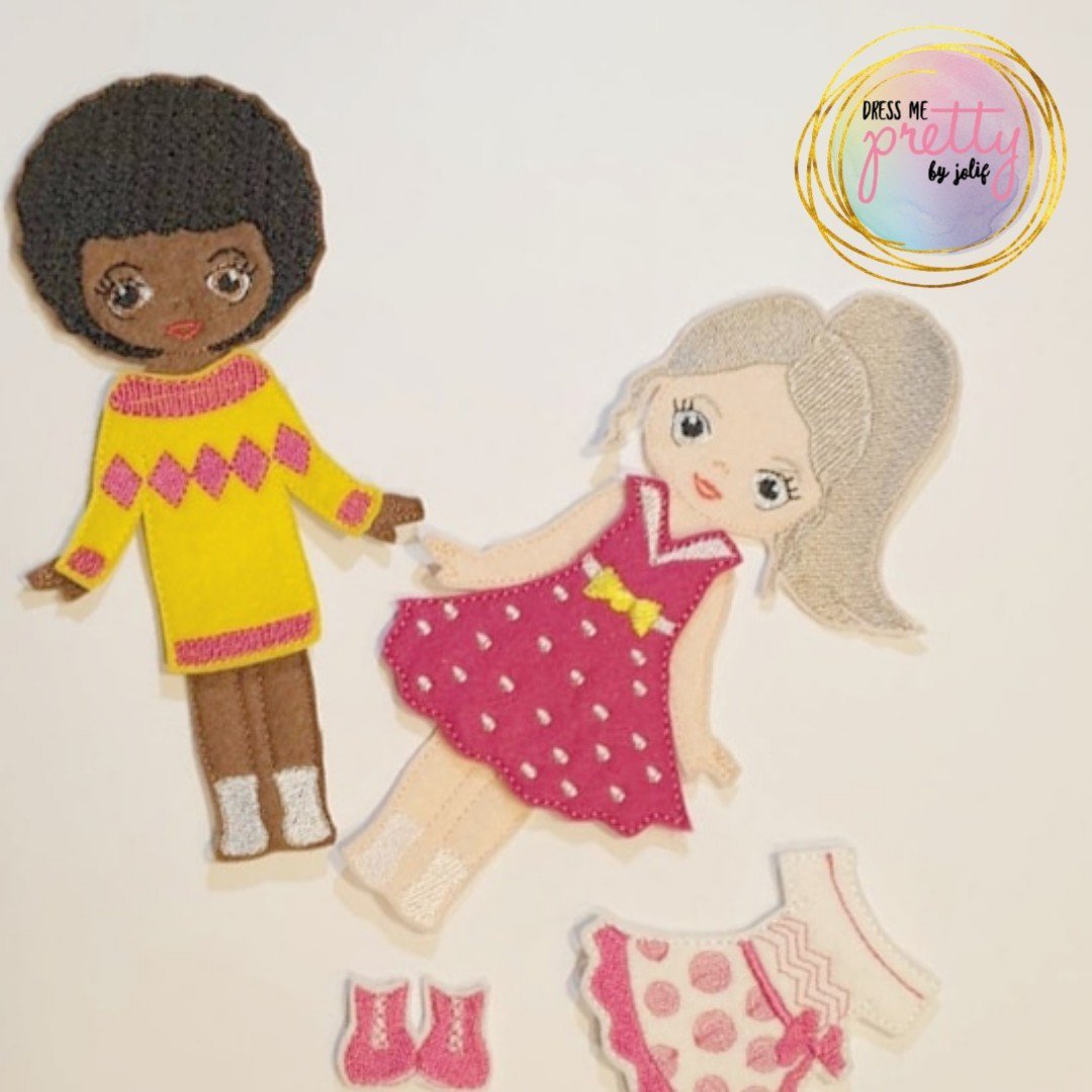 Dress Me Pretty Girl Bow Holder Including Outfit Set